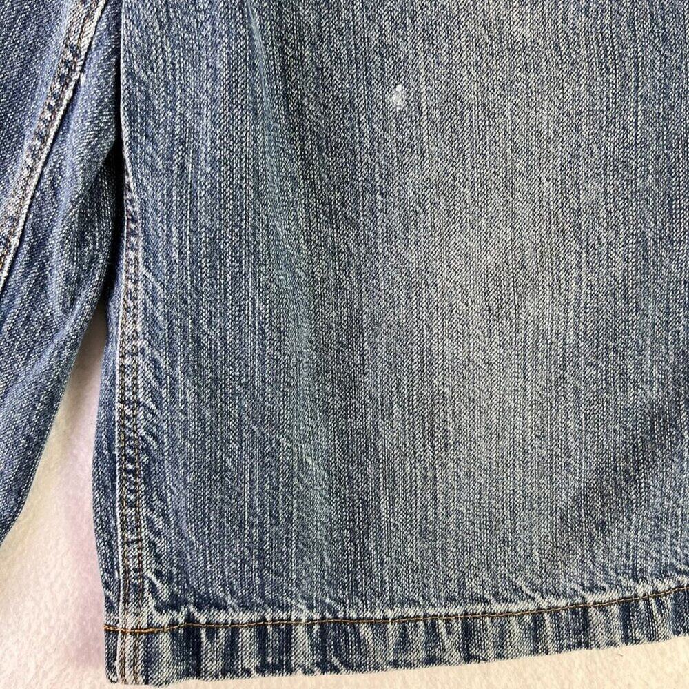 Phat Farm Bermuda Shorts Mens 34 Blue Denim 5 Pocket Design Distressed - Picture 8 of 14
